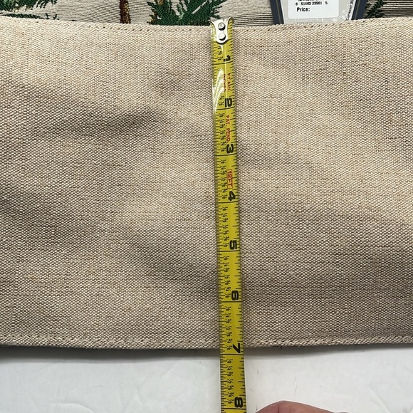 NWT Sun N Sand Beach Bag Cotton Zipped Top Palm Tree Print Pocketbook Tote Bag - Picture 9 of 16